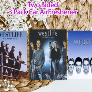 Westlife Album Cover Car Air Fresheners (3 Pack) – Two-Sided – New Car Scent