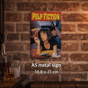 Pulp Fiction A5 Metal Sign