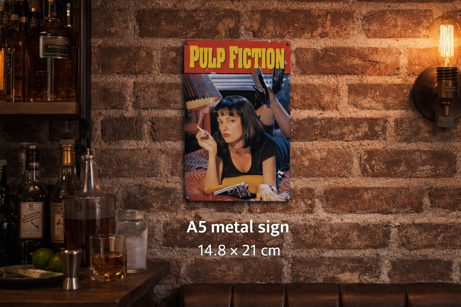 Pulp Fiction A5 Metal Sign
