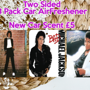 Michael Jackson Inspired Two-Sided 3 Pack Car Air Freshener