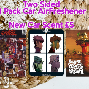 Gorillaz Inspired Car Air Freshener – 3 Pack