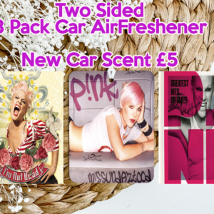 P!nk Inspired Two-Sided 3 Pack Car Air Freshener