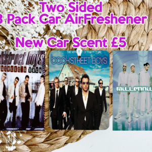 Backstreet Boys Inspired Two-Sided 3 Pack Car Air Freshener
