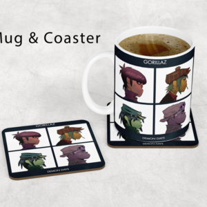 Gorillaz Inspired Mug & Coaster Set