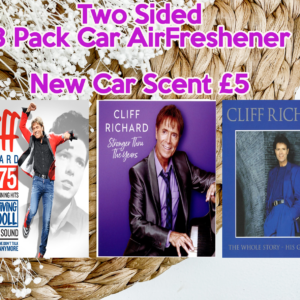 Cliff Richard Inspired 3 Pack Car Air Fresheners – New Car Scent