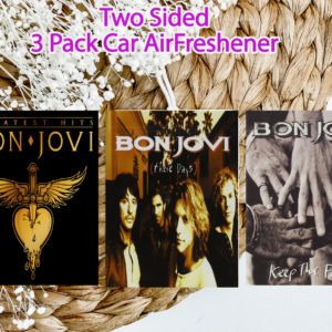 Bon Jovi Inspired 3 Pack Car Air Fresheners – New Car Scent