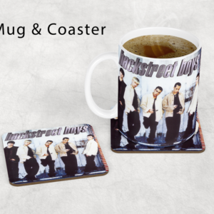 Backstreet Boys Inspired Mug & Cork Back Coaster Set