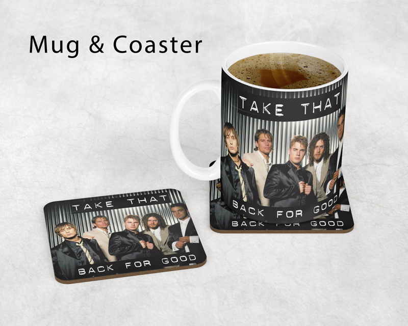 Take That Inspired Mug & Coaster Set