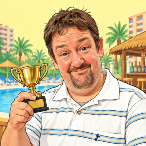 Personalised 05 Benidorm The Oracle Card - A5 or A4