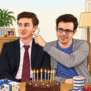 Personalised 09 Friday Night Dinner Adam and Jonny Card - A5 or A4