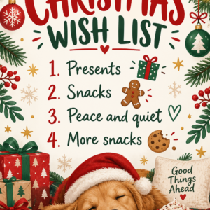 Personalised Christmas Wish List Card - A5 or A4