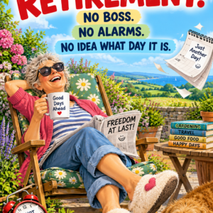 Personalised Happy Retirement. No Boss. No Alarms. No Idea What Day It Is. Card - A5 or A4