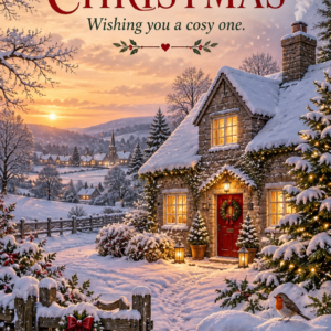 Personalised Merry Christmas — Wishing You A Cosy One Card - A5 or A4