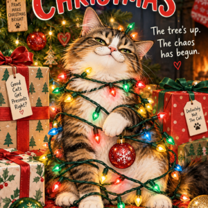 Personalised Mischievous Cat Christmas Chaos Card - A5 or A4
