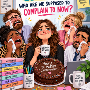 Personalised Sorry You're Leaving. Who Are We Supposed To Complain To Now? Card - A5 or A4
