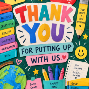 Personalised Thank You Amazing Teachers Card - A5 or A4