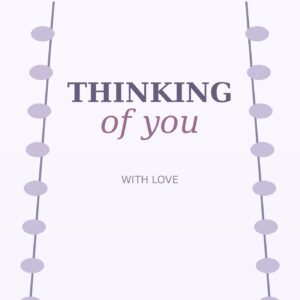 Personalised Thinking of You Card - A5 or A4