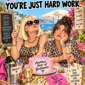 Personalised You’re Not Old, You’re Just Hard Work Card - A5 or A4
