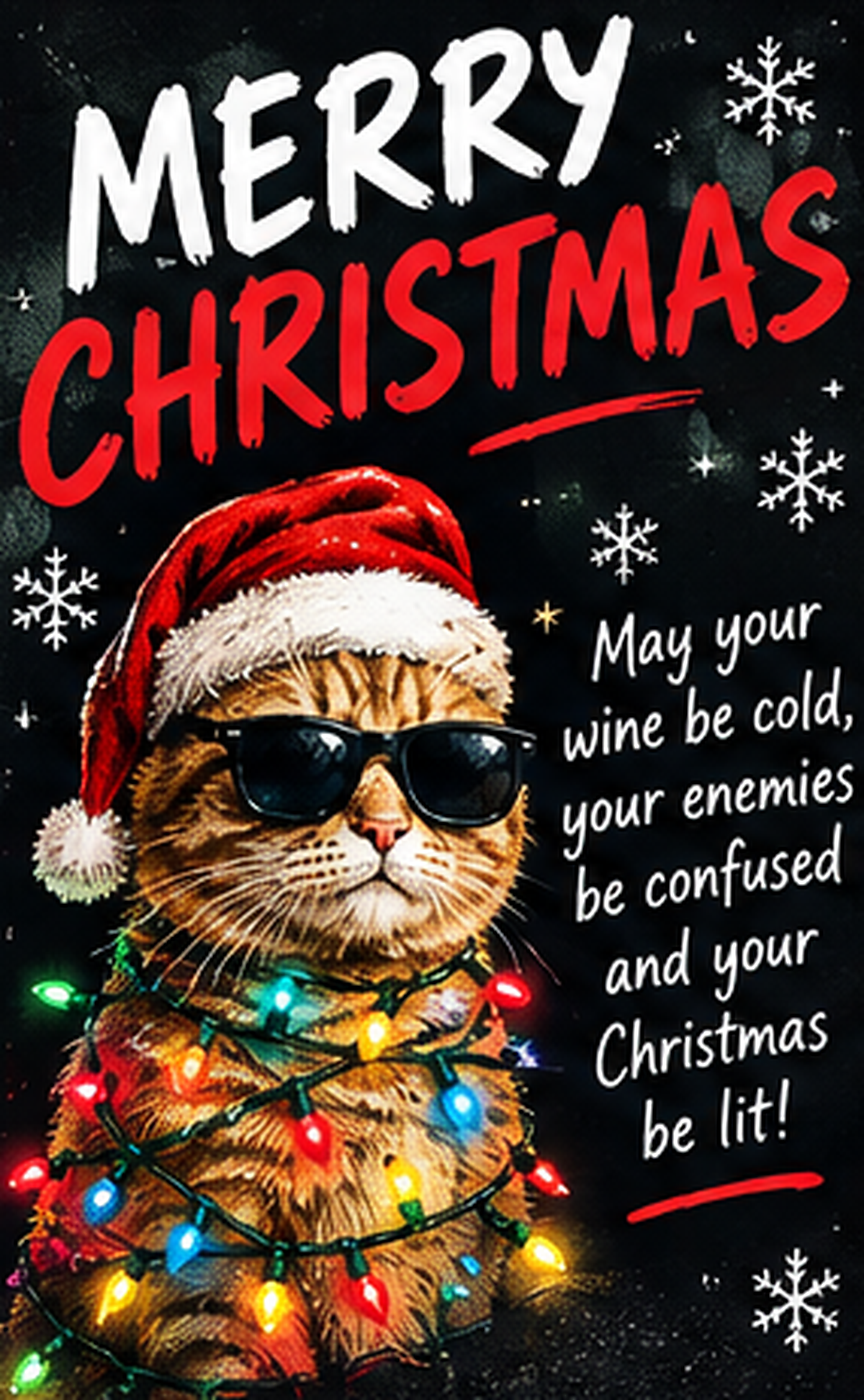 01 Merry Christmas Lit Cat