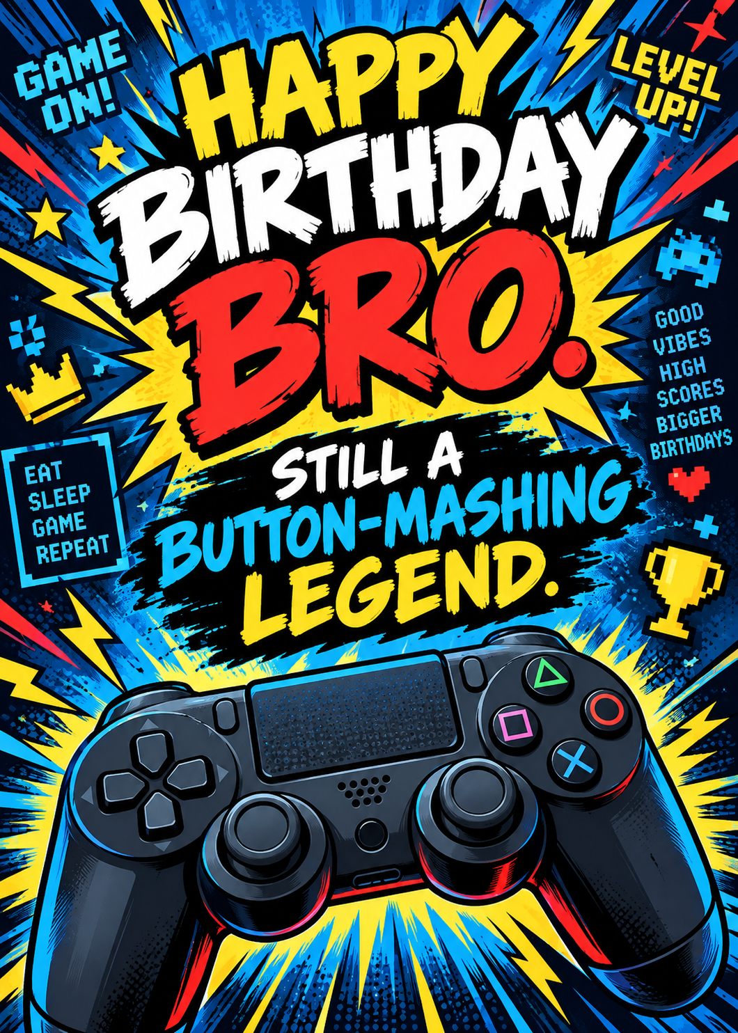 Button Mashing Legend Birthday Blast