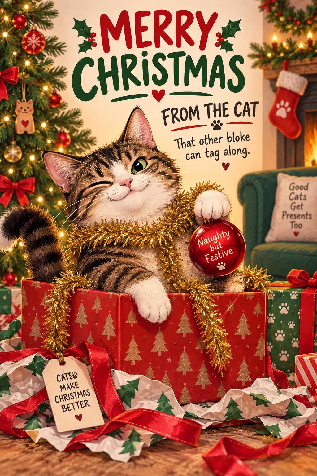 Merry Christmas From The Cat — That Other Bloke Can Tag Along