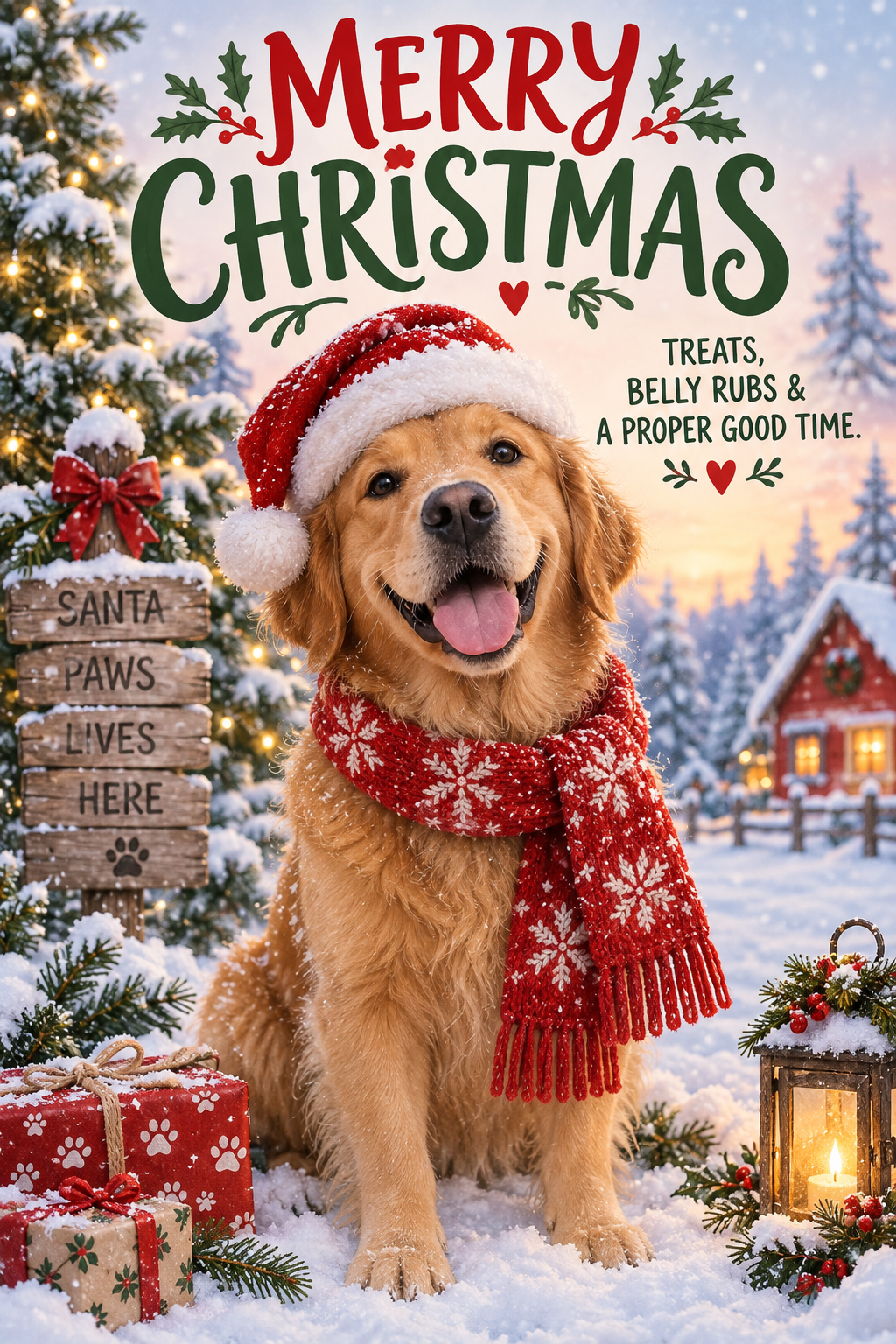 Merry Christmas — Santa Paws