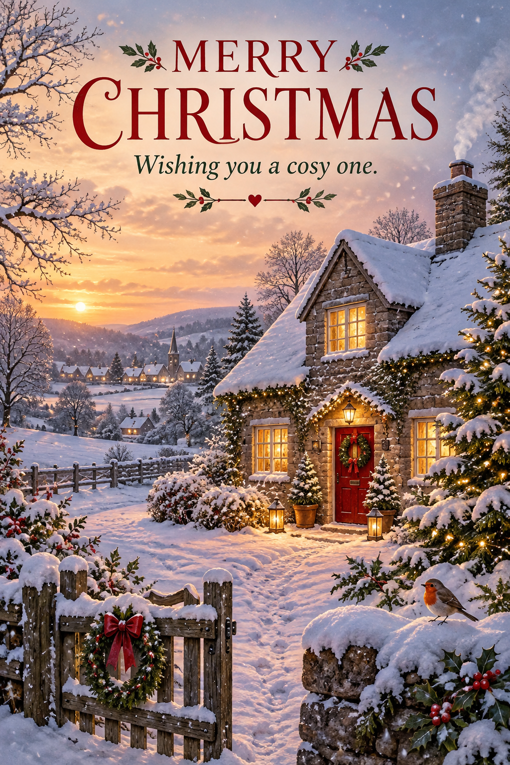 Merry Christmas — Wishing You A Cosy One