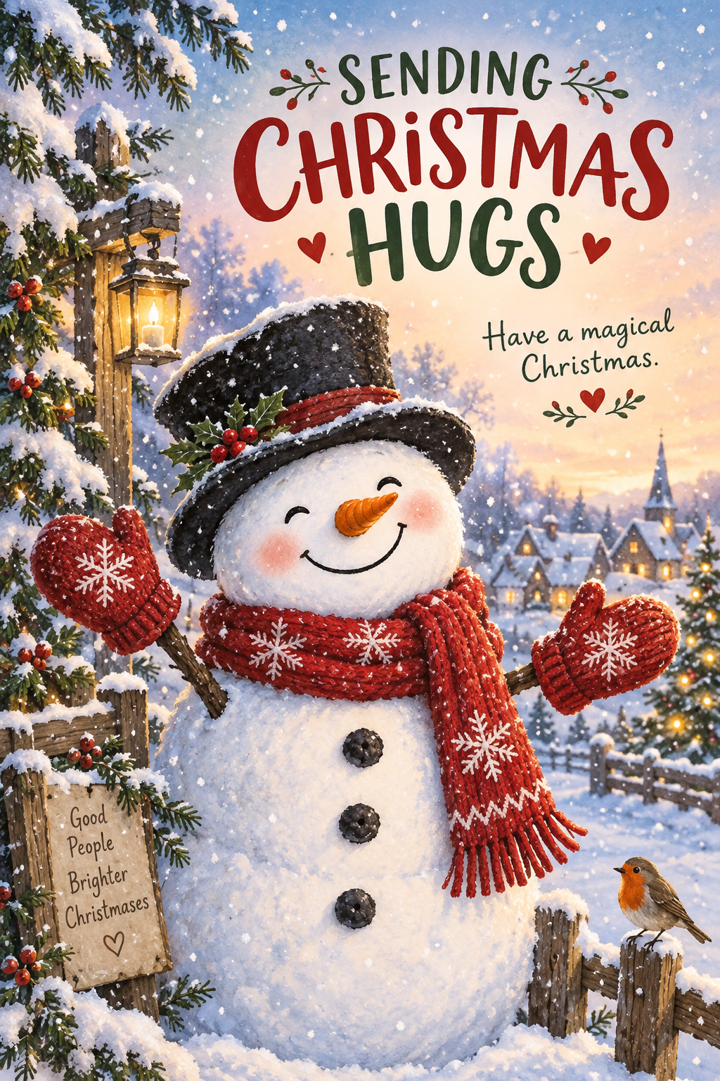 Sending Christmas Hugs