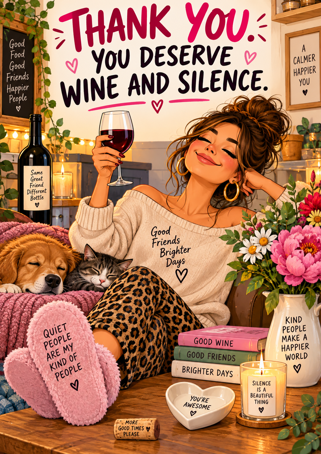 Thank You. You Deserve Wine And Silence.