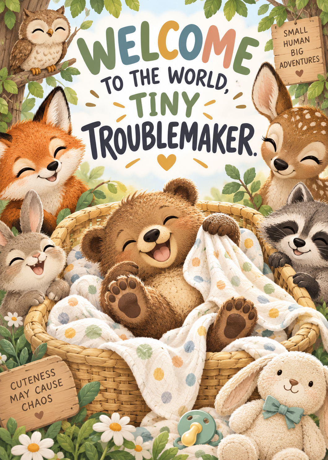 Tiny Troublemaker Woodland Welcome
